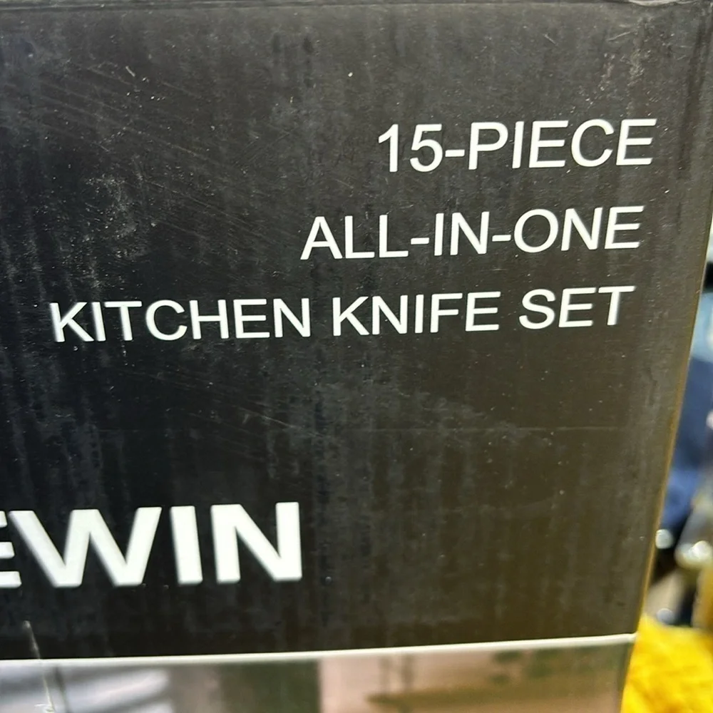 Brewin 14 piece all in one kitchen knife set purple premium stainless steel new